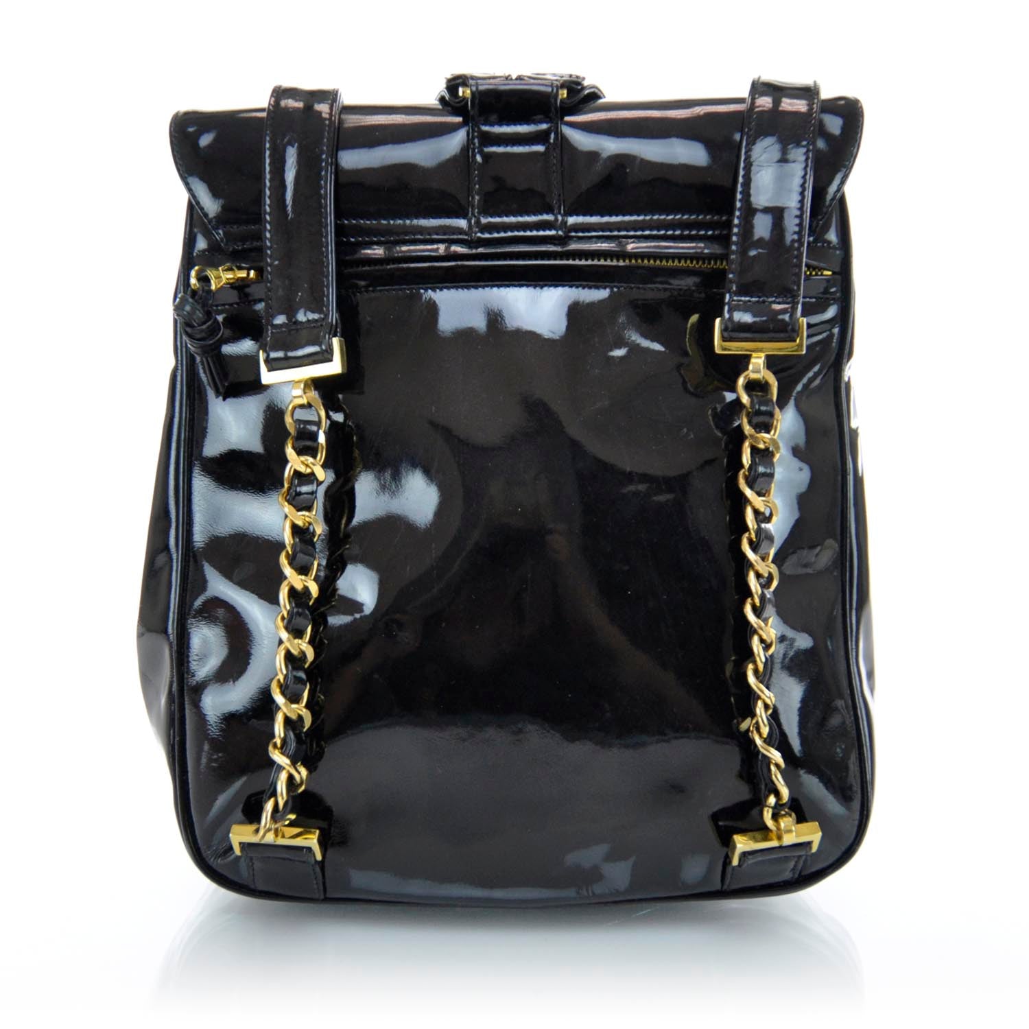 Chanel Patent Backpack Black 4 of 14