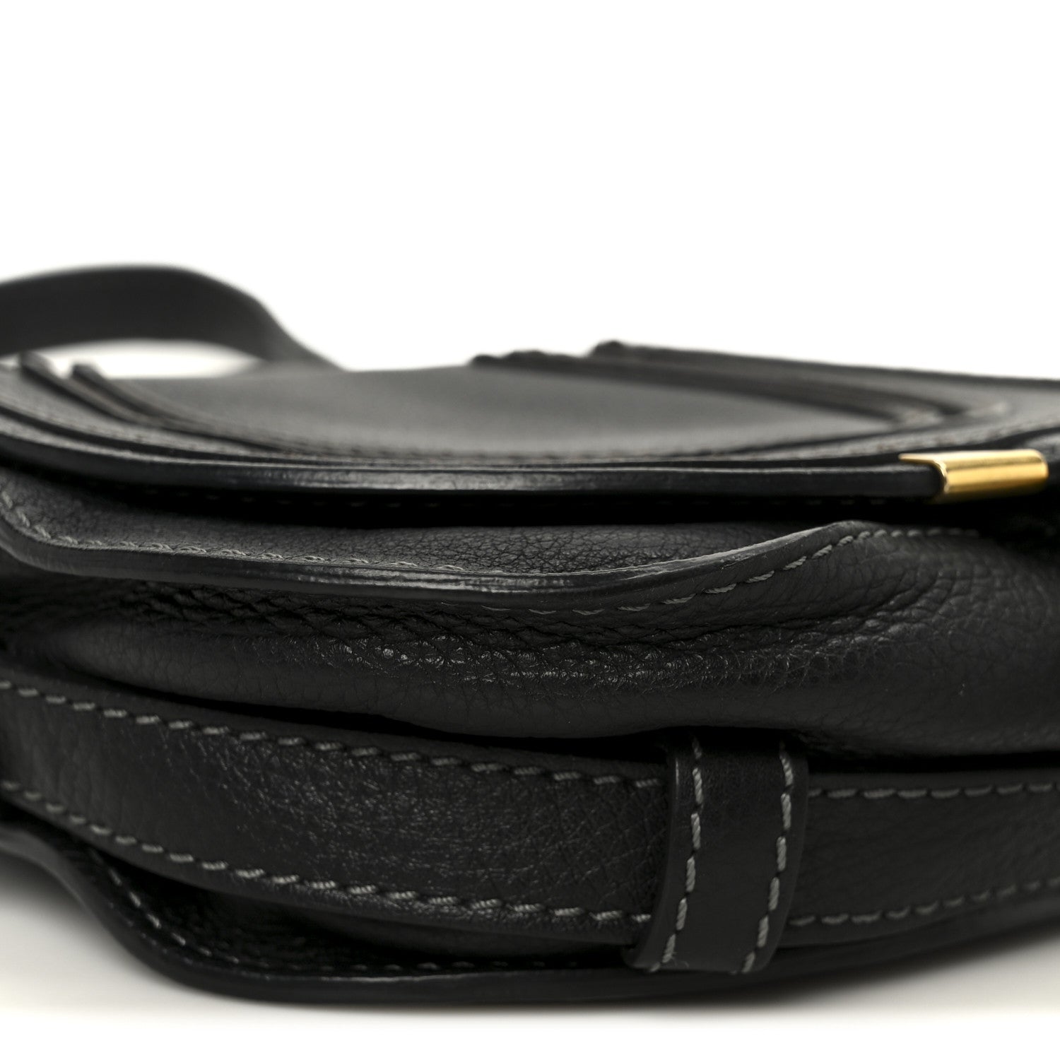 Chloe Calfskin Mini Marcie Round Crossbody Bag Black 9 of 10