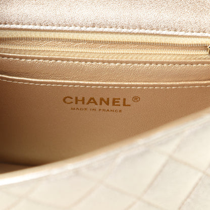 Chanel Metallic Lambskin Quilted Mini Square Flap Gold 6 of 10