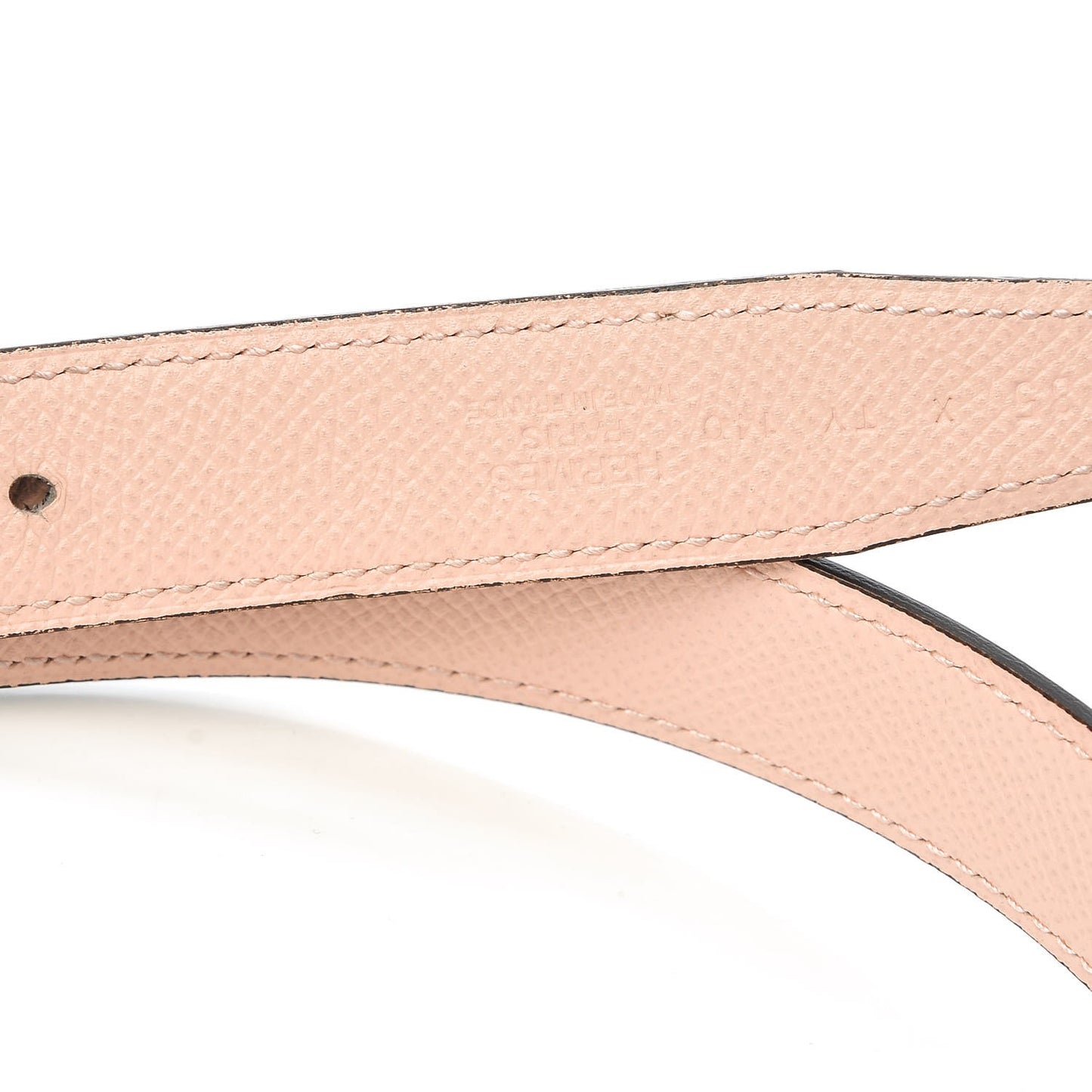 Swift Epsom 24mm Belt Strap 85 Bleu Indigo Pink Eglantine