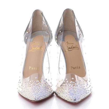 Christian Louboutin PVC Specchio Degrastrass 100 Pumps 37 Silver 2 of 7