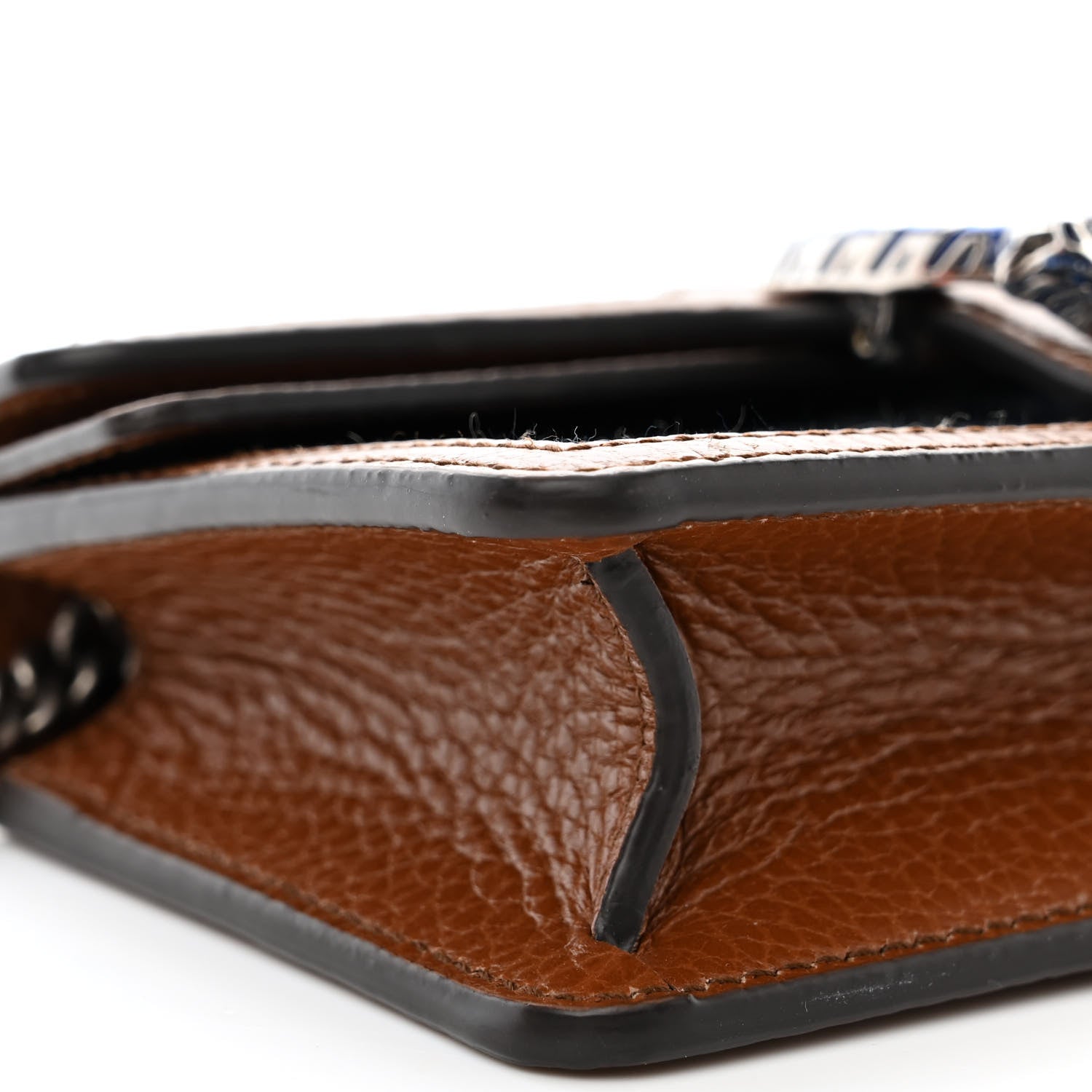 Gucci New Denim GG Monogram Dollar Calfskin Enamel Super Mini Dionysus Shoulder Bag Blue Tea Cuir Epilog Electric Blue 8 of 10