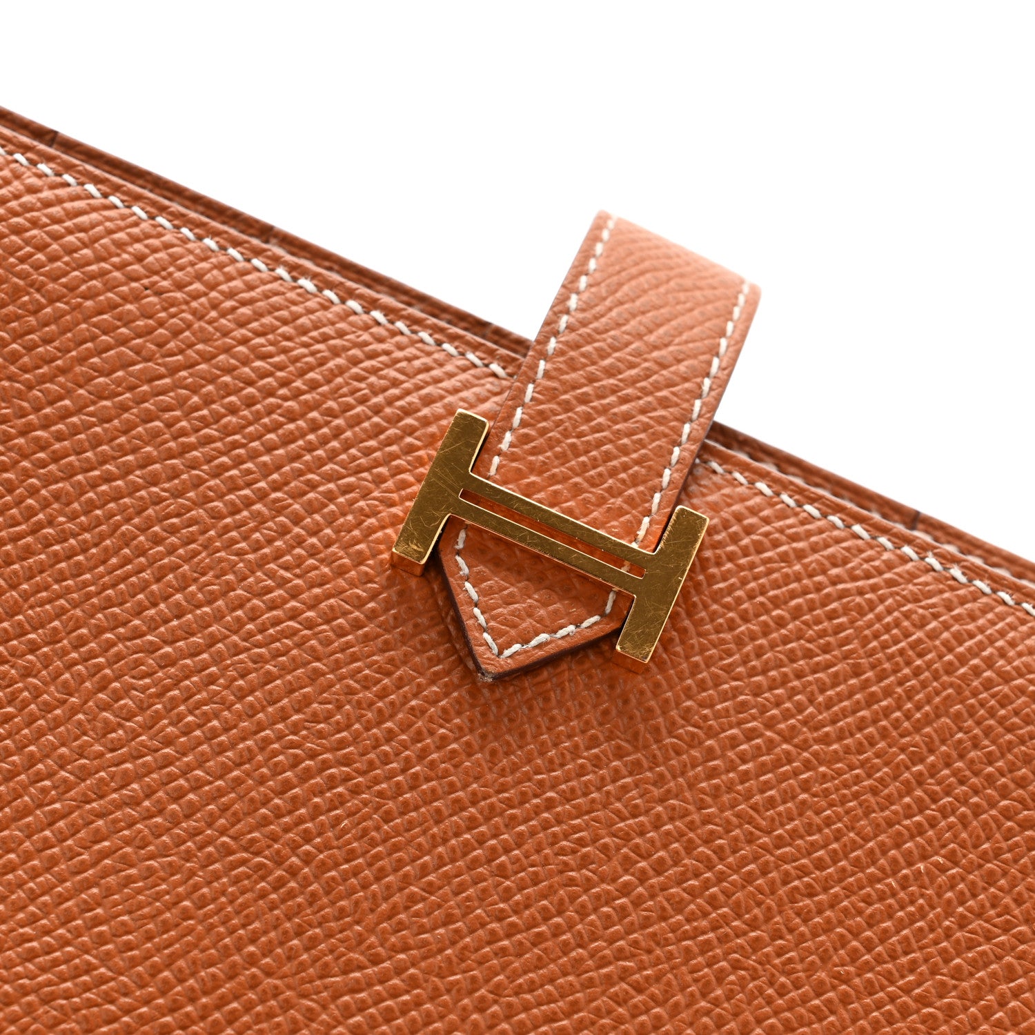 Hermes Epsom Bearn Gusset Wallet Gold 8 of 12