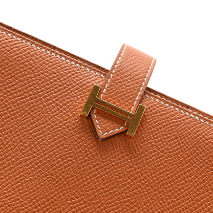 Hermes Epsom Bearn Gusset Wallet Gold 8 of 12