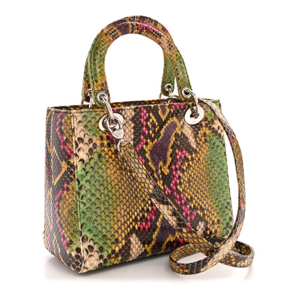 Christian Dior Snakeskin Medium Lady Dior Multicolor 3 of 13