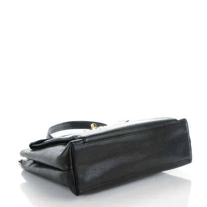 Chanel Caviar Flap Shoulder Bag Black 4 of 9