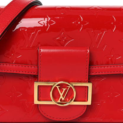 Louis Vuitton Vernis Monogram Dauphine Mini Red 6 of 8