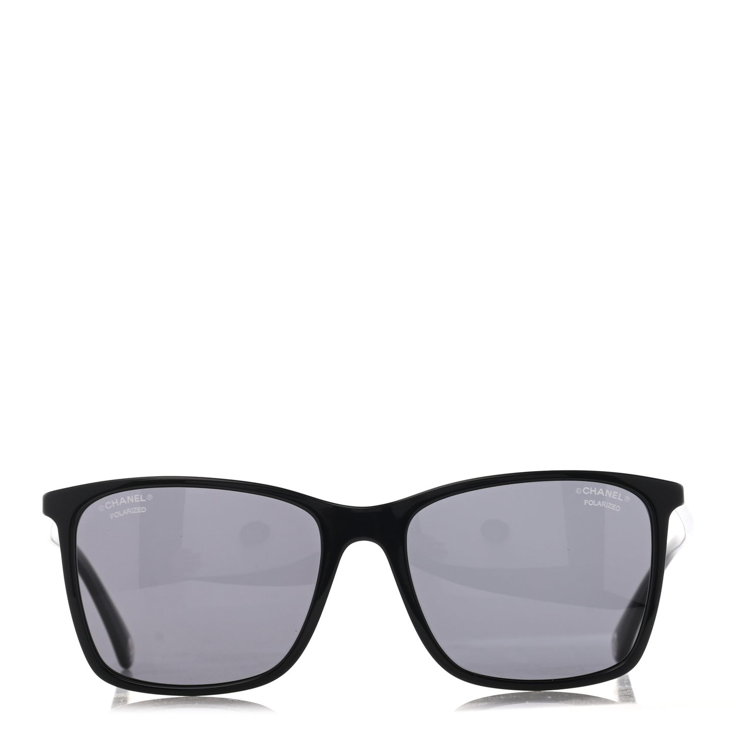 Acetate Polarized Square Sunglasses 5447 Black