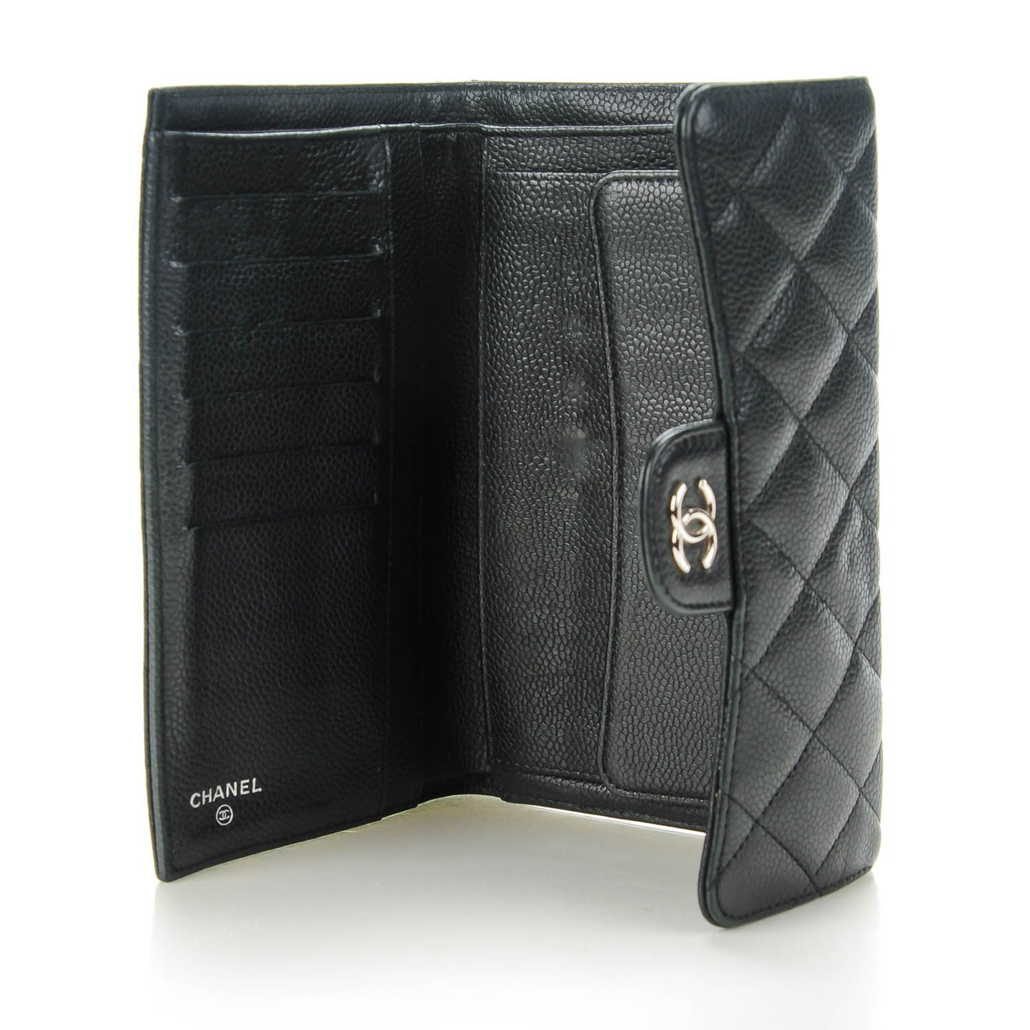 Chanel Caviar Quilted Large Flap Wallet Black 5 of 8
