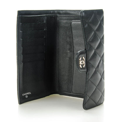 Chanel Caviar Quilted Large Flap Wallet Black 5 of 8