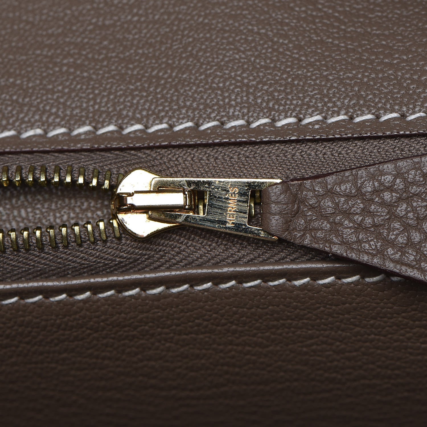 Hermes Taurillon Clemence Birkin 30 Etoupe 17 of 32