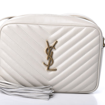 Saint Laurent Calfskin Matelasse Monogram Lou Camera Bag Crema Soft 11 of 20
