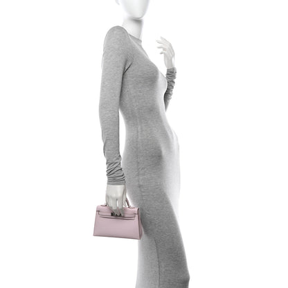 Hermes Epsom Mini Kelly Sellier 20 Mauve Pale 3 of 11