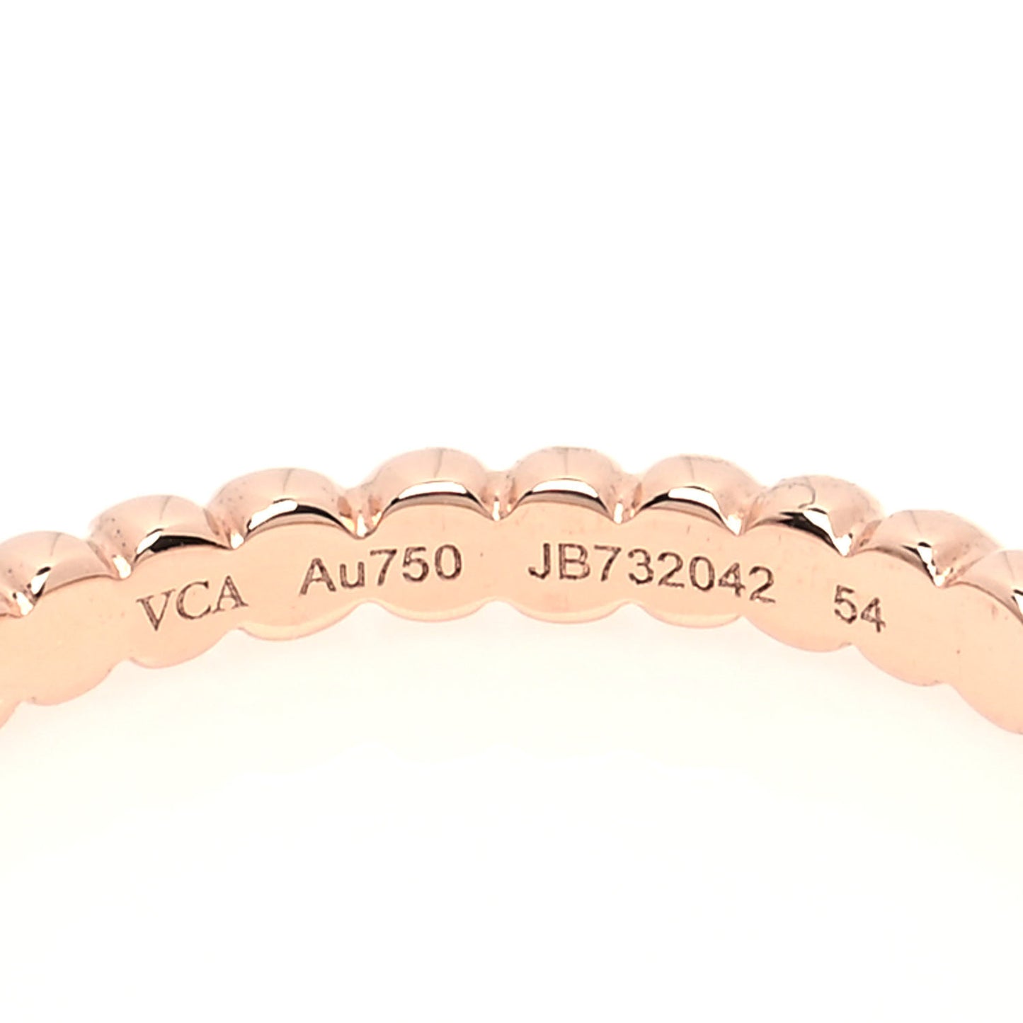 18K Rose Gold Small Perlee Ring 54 6.75
