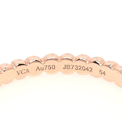 Van Cleef & Arpels 18K Rose Gold Small Perlee Ring 54 6.75 4 of 5