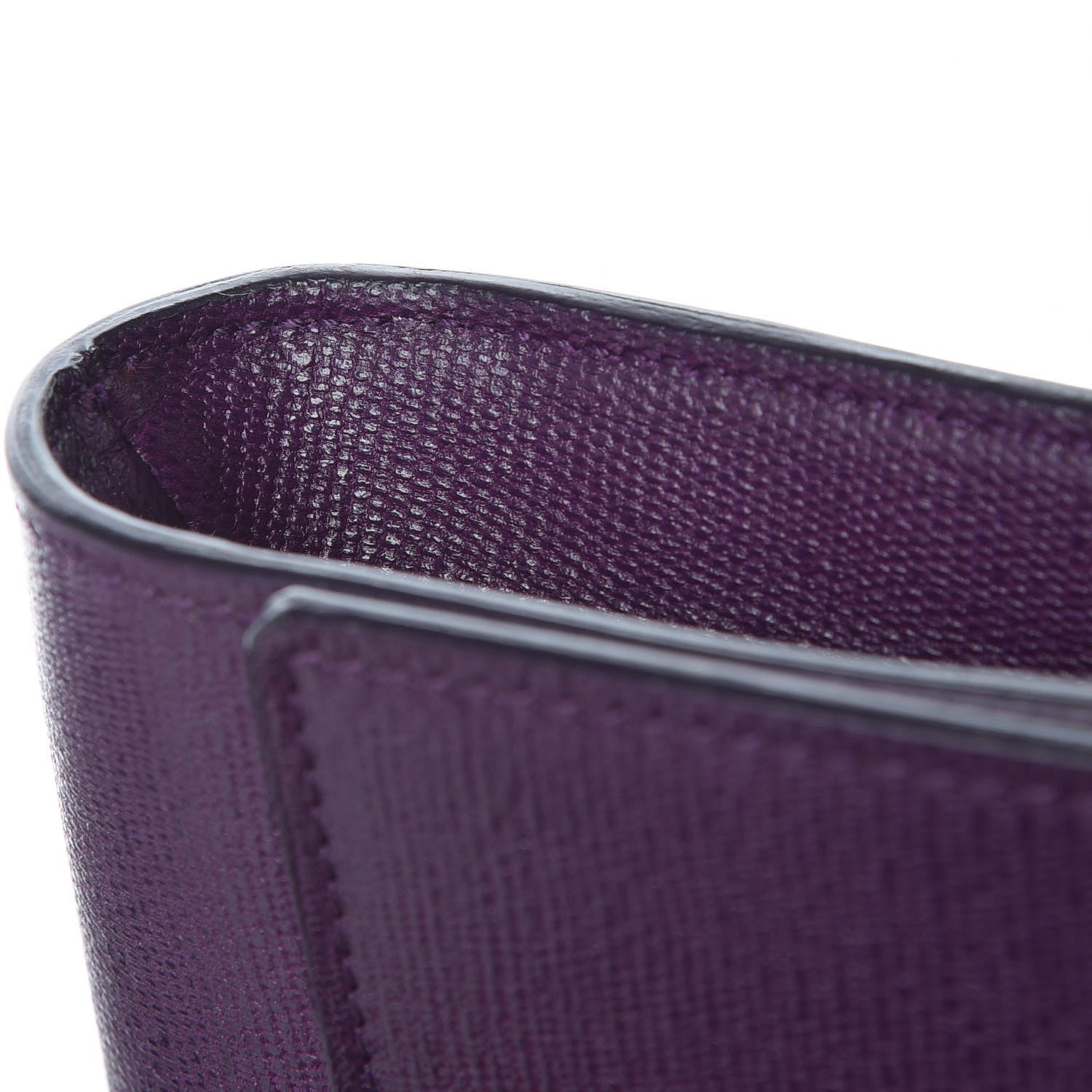 Saint Laurent Textured Calfskin Y Ligne Clutch Purple 10 of 11