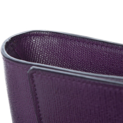 Saint Laurent Textured Calfskin Y Ligne Clutch Purple 10 of 11