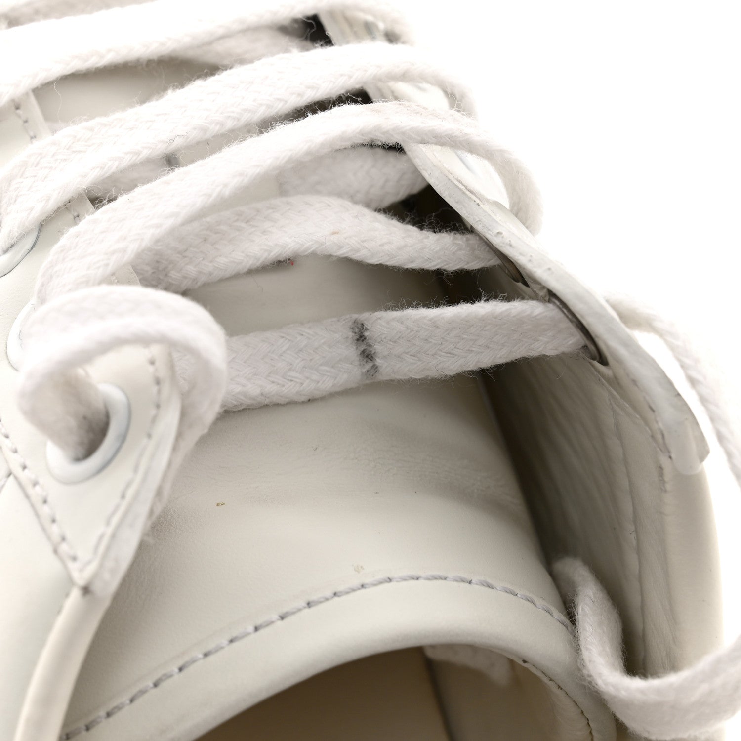 Gucci Calfskin Ayers Bee Embroidered Womens Ace Sneakers 35 White Green 9 of 12