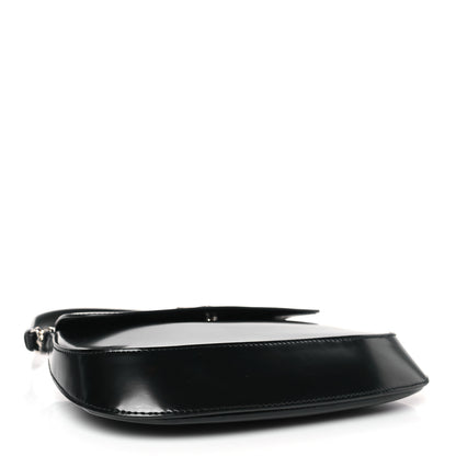 Prada Spazzolato Cleo Flap Shoulder Bag Black 4 of 8