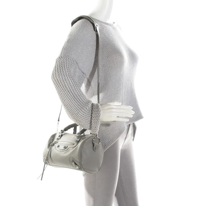 Balenciaga Matte Goatskin Rubber Covered Classic Hardware Mini Twiggy Gris Glace 2 of 9