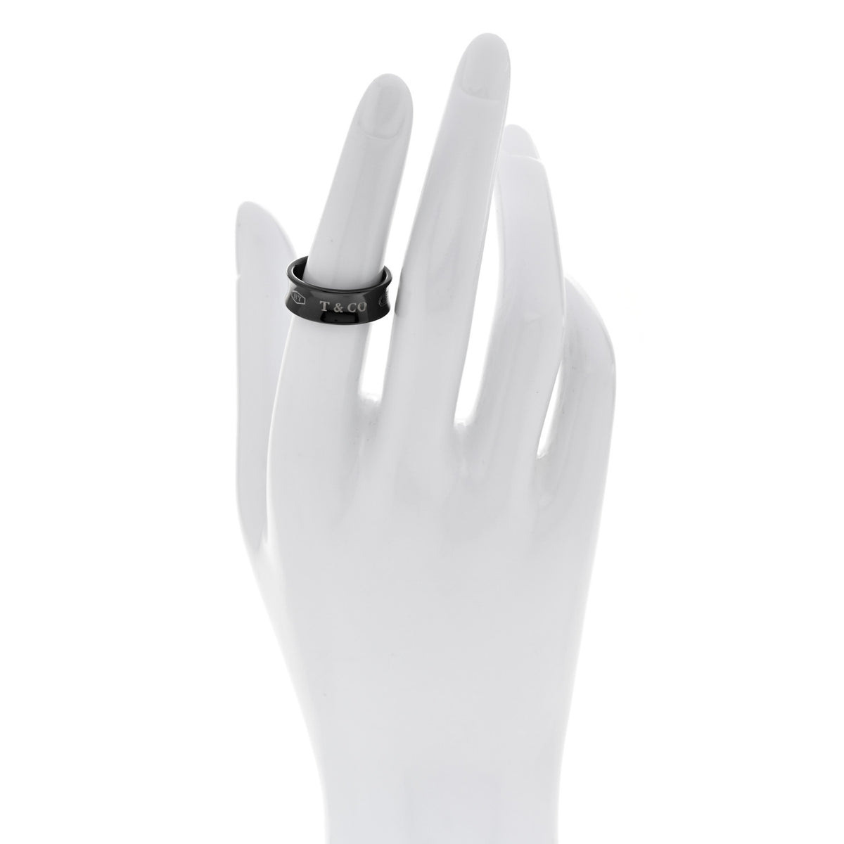 Tiffany Titanium 1837 Band Ring 52 6 2 of 4