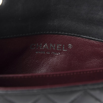Chanel Lambskin Quilted Extra Mini Rectangular Flap Black 7 of 10