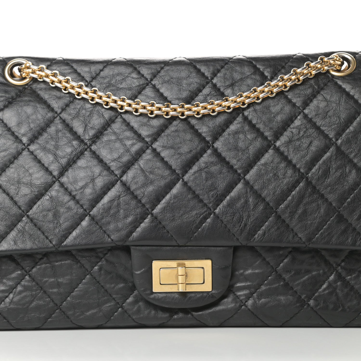 Chanel Aged Calfskin Quilted 2.55 Reissue 227 Flap Black 8 of 18