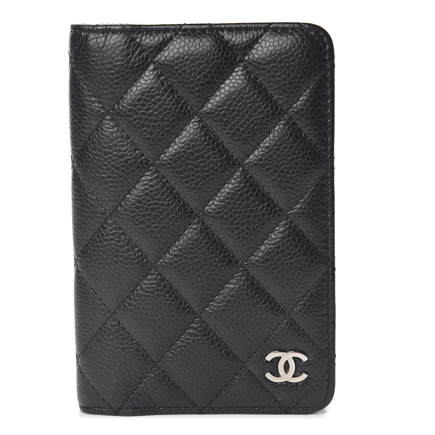 Caviar Quilted Agenda Cover Black