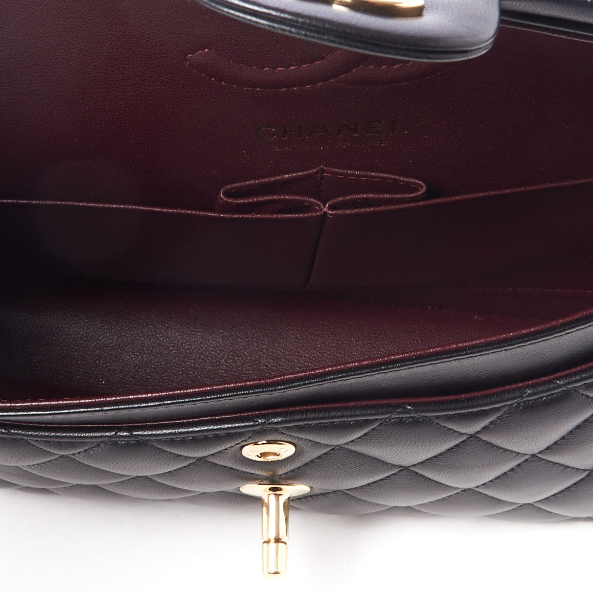 Chanel Lambskin Quilted Small Double Flap Black 7 of 11