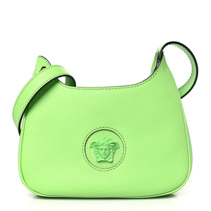 Versace Calfskin La Medusa Small Hobo Crossbody Green 1 of 8