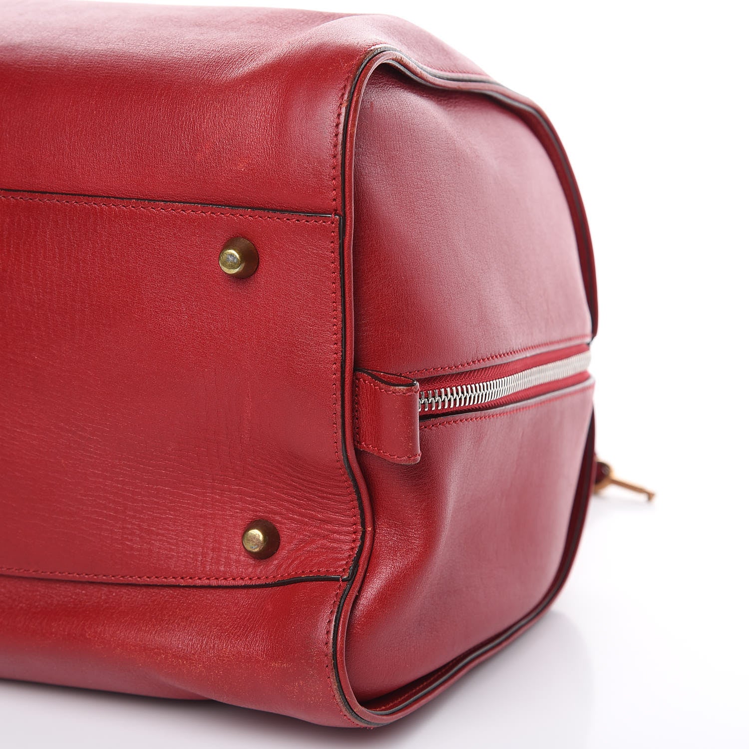 Chloe Calfskin Aurore Duffle Bag Vermillion Red 14 of 31