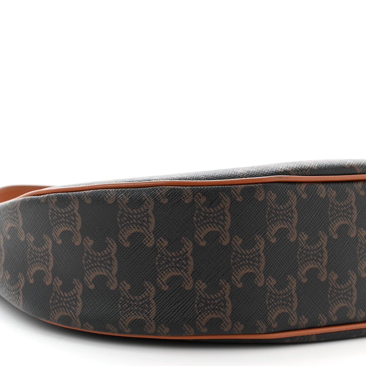 Triomphe Canvas Calfskin Ava Shoulder Bag Tan