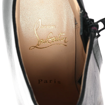 Christian Louboutin Calfskin Belle 100 Ankle Boots 37.5 Black 7 of 10