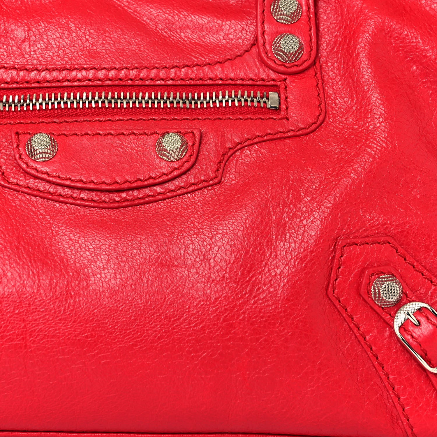 Balenciaga Agneau Giant 12 Silver Hardware S City Rouge Cardinal 10 of 12