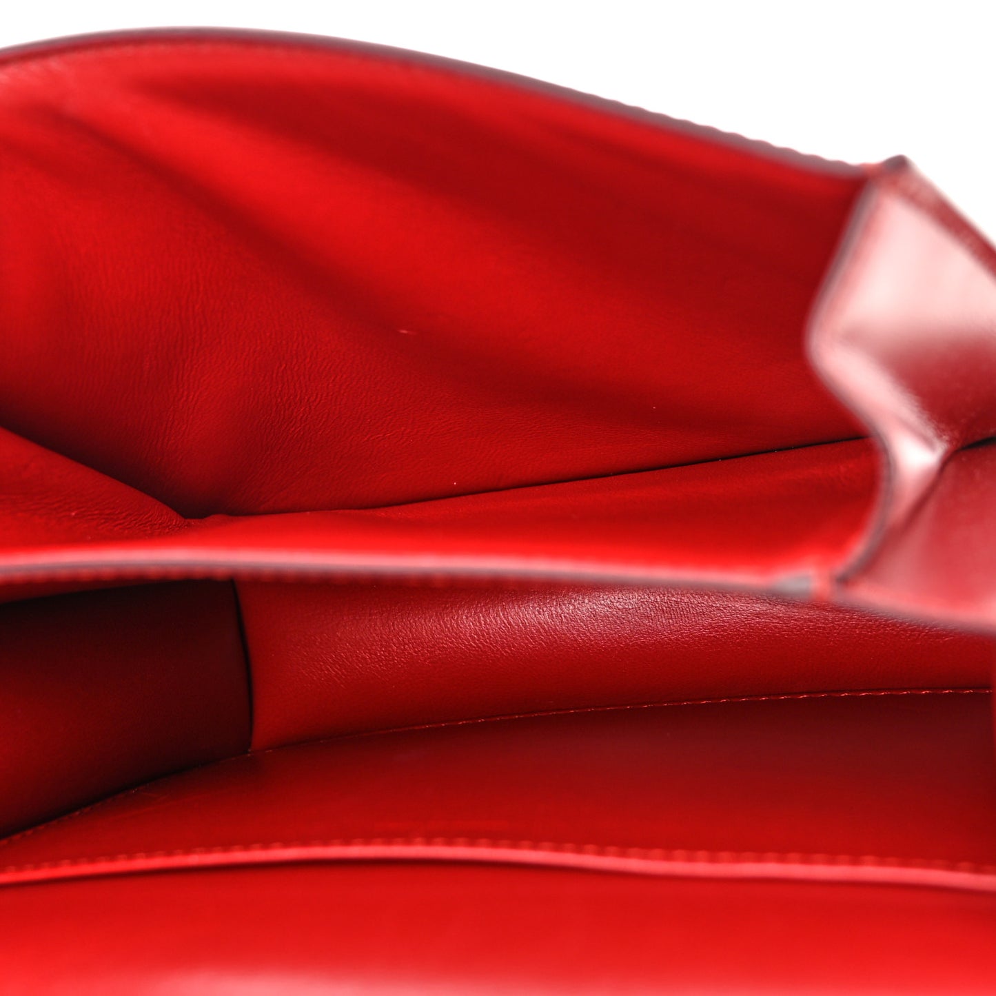 Box Calfskin Teen Classic Box Flap Bag Red