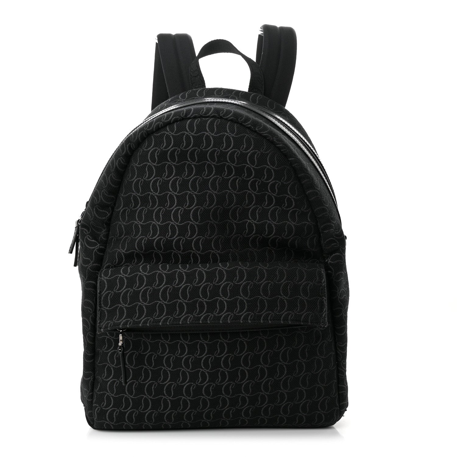 Christian Louboutin CHRISTIAN LOUBOUTIN Monogram Print Backpack Black 1 of 10