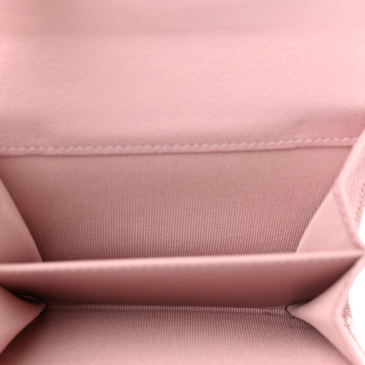 Caviar Quilted Studded CC Flap Card Holder Light Pink