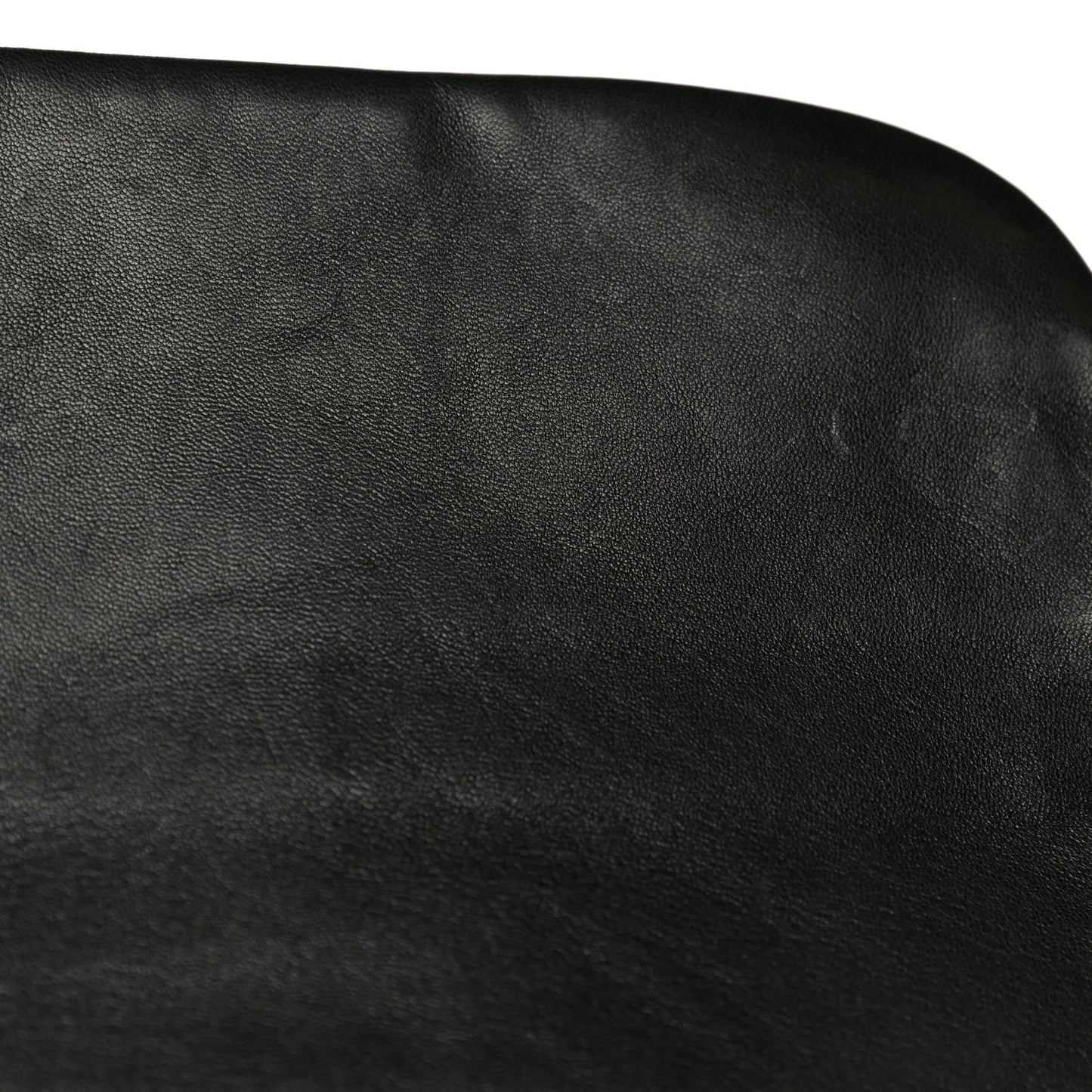 Lambskin Studded Accordion CC Flap Black