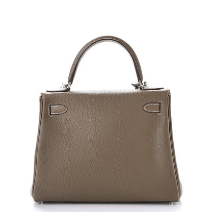 Hermes Togo Kelly Retourne 28 Etoupe 5 of 38