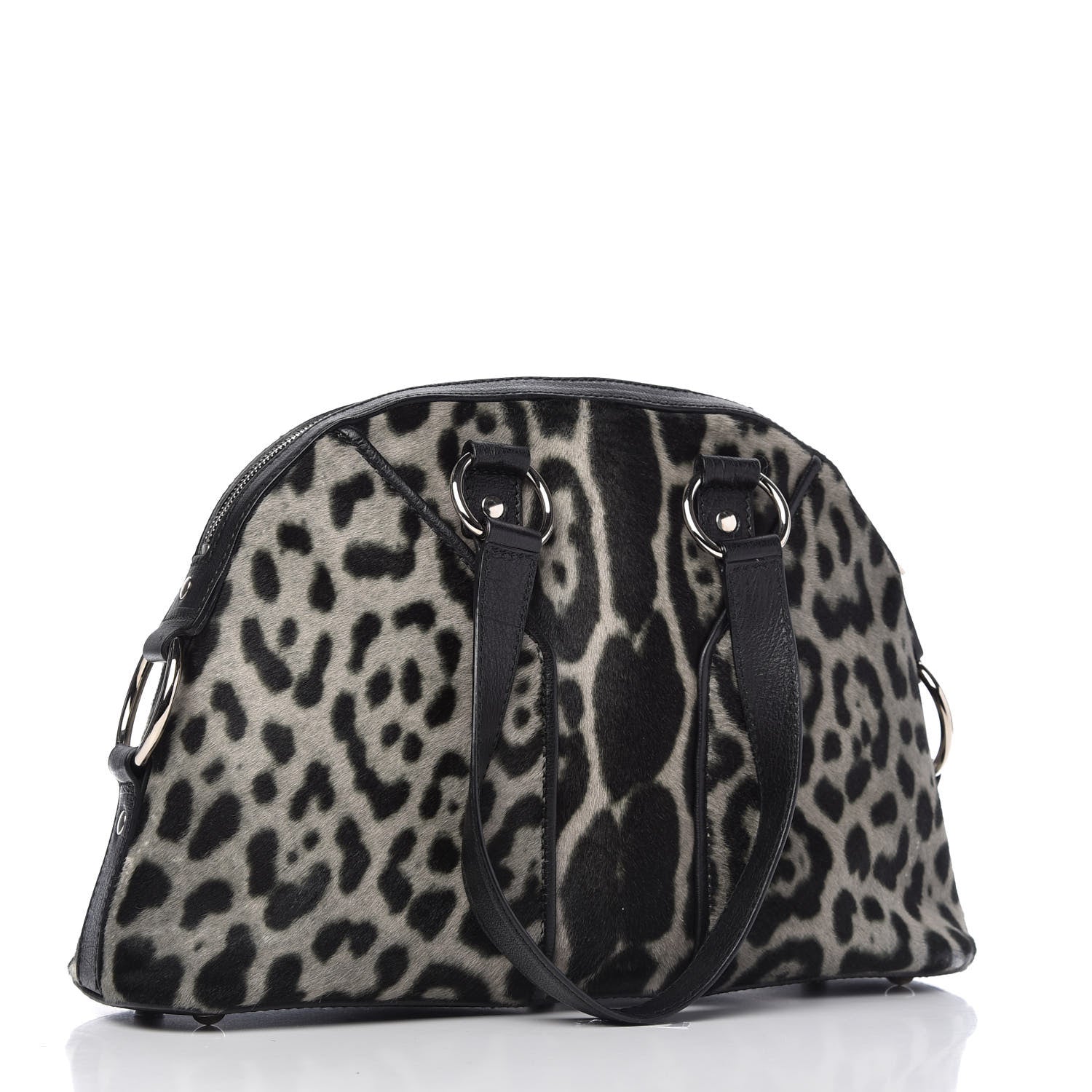 Saint Laurent Calf Hair Leopard Print Medium Muse Black 3 of 10