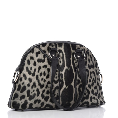 Saint Laurent Calf Hair Leopard Print Medium Muse Black 3 of 10