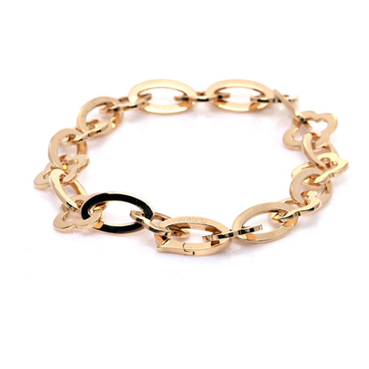 Van Cleef & Arpels 18K Yellow Gold Byzantine Alhambra Link Bracelet 5 of 9