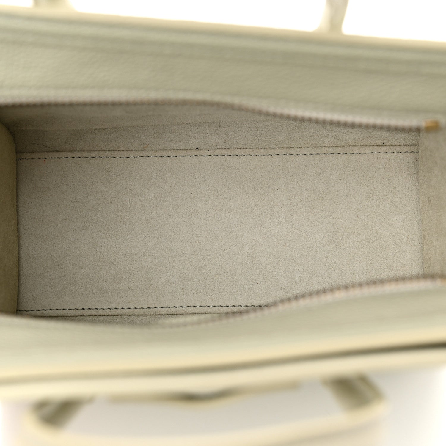 Celine Drummed Calfskin Nano Luggage Vert D'eau 5 of 11