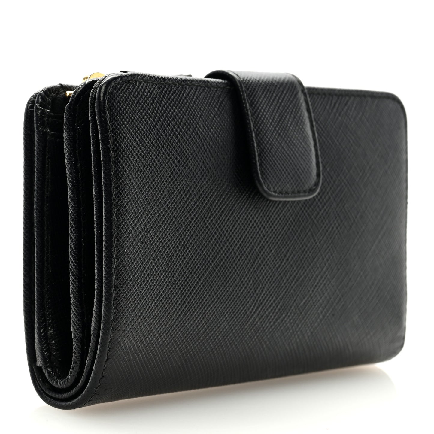 Saffiano Compact Wallet Black