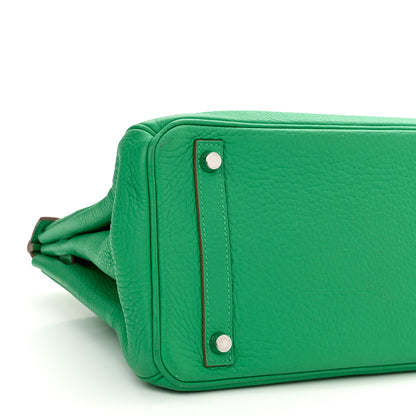 Hermes Taurillon Clemence Birkin 30 Menthe 9 of 16