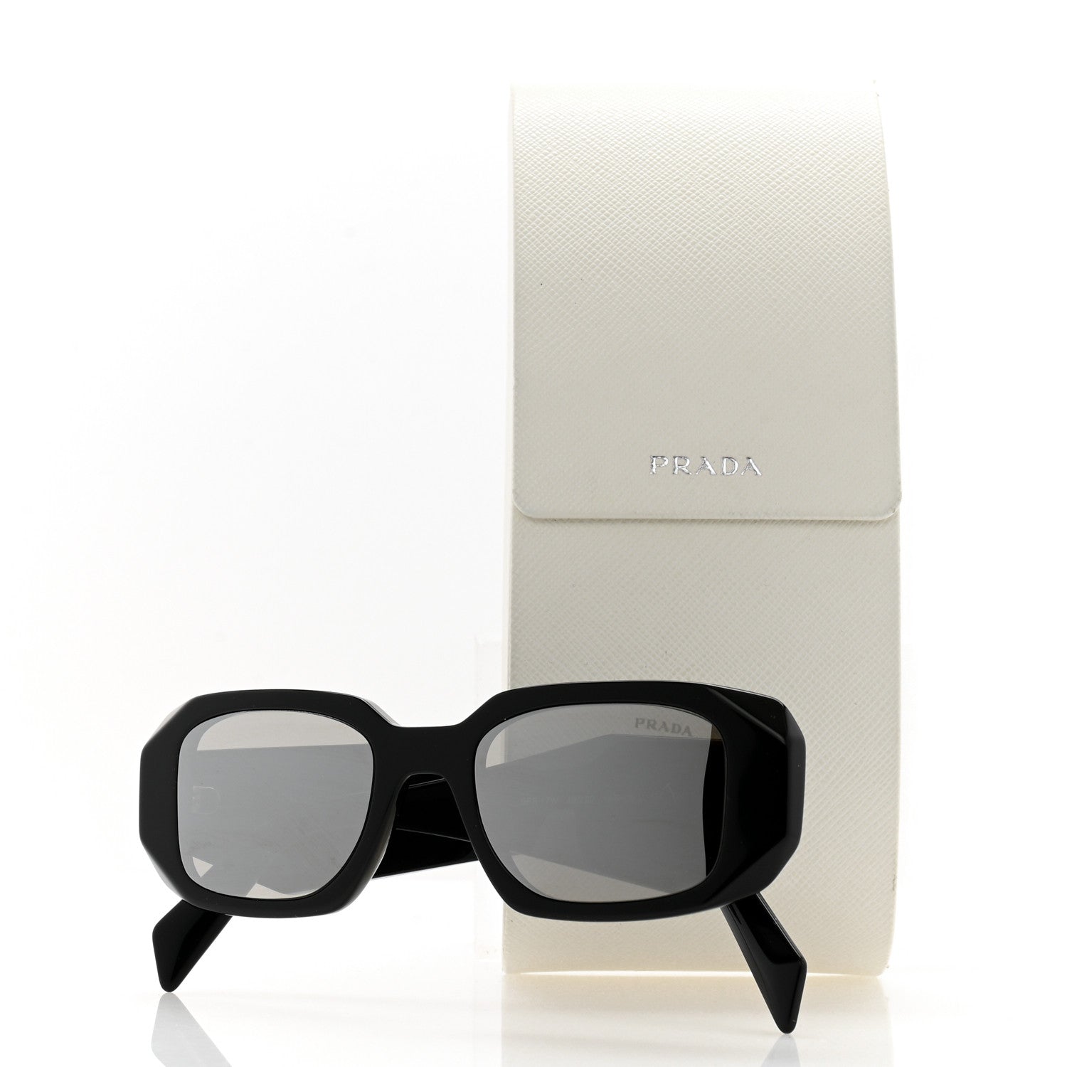 Prada Acetate Symbole Sunglasses SPR 17W Black 8 of 8