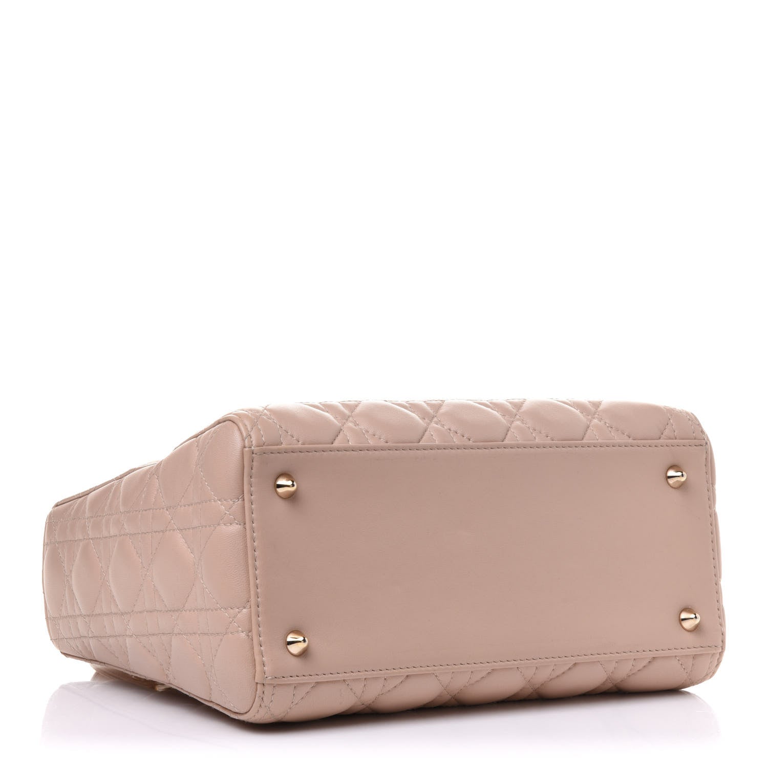 Christian Dior Lambskin Cannage Medium Lady Dior Rose Poudre 4 of 10