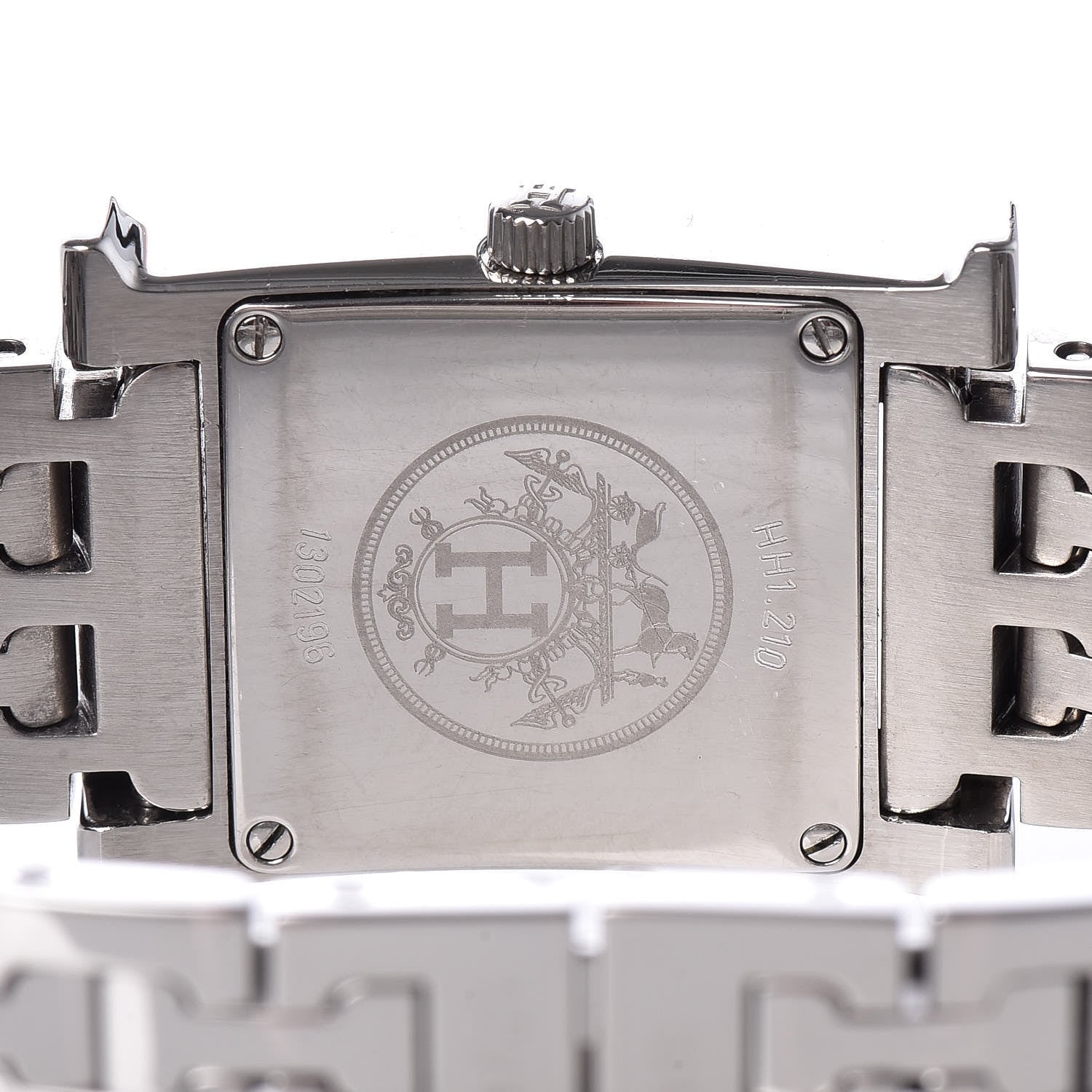 Hermes Stainless Steel 21mm Heure H Hour Quartz Watch Black 5 of 9