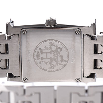 Hermes Stainless Steel 21mm Heure H Hour Quartz Watch Black 5 of 9