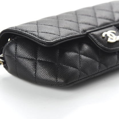 Chanel Caviar Quilted Glasses Case With Chain Black 6 of 12